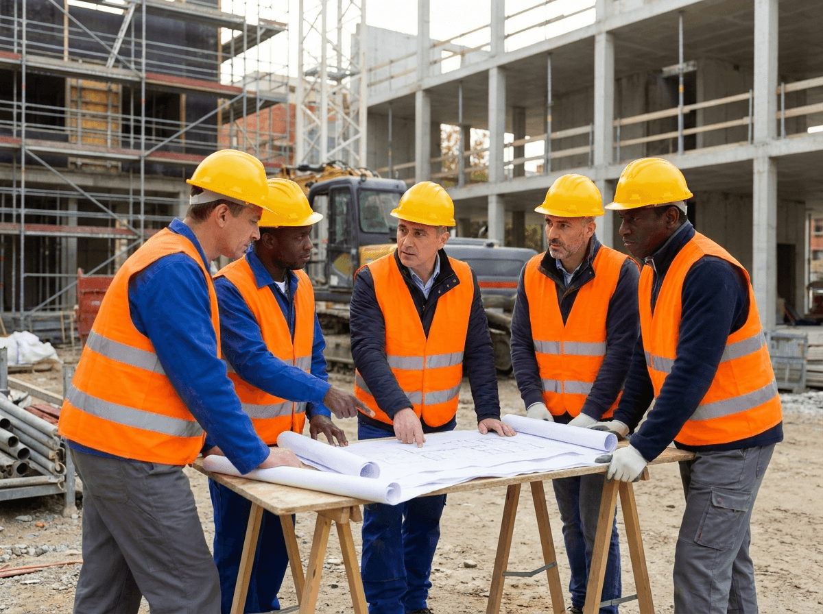 Les équipes LGMA sur un chantier
